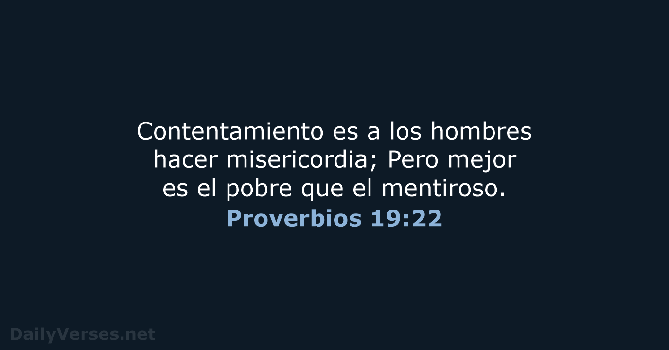 Proverbios 19:22 - RVR60