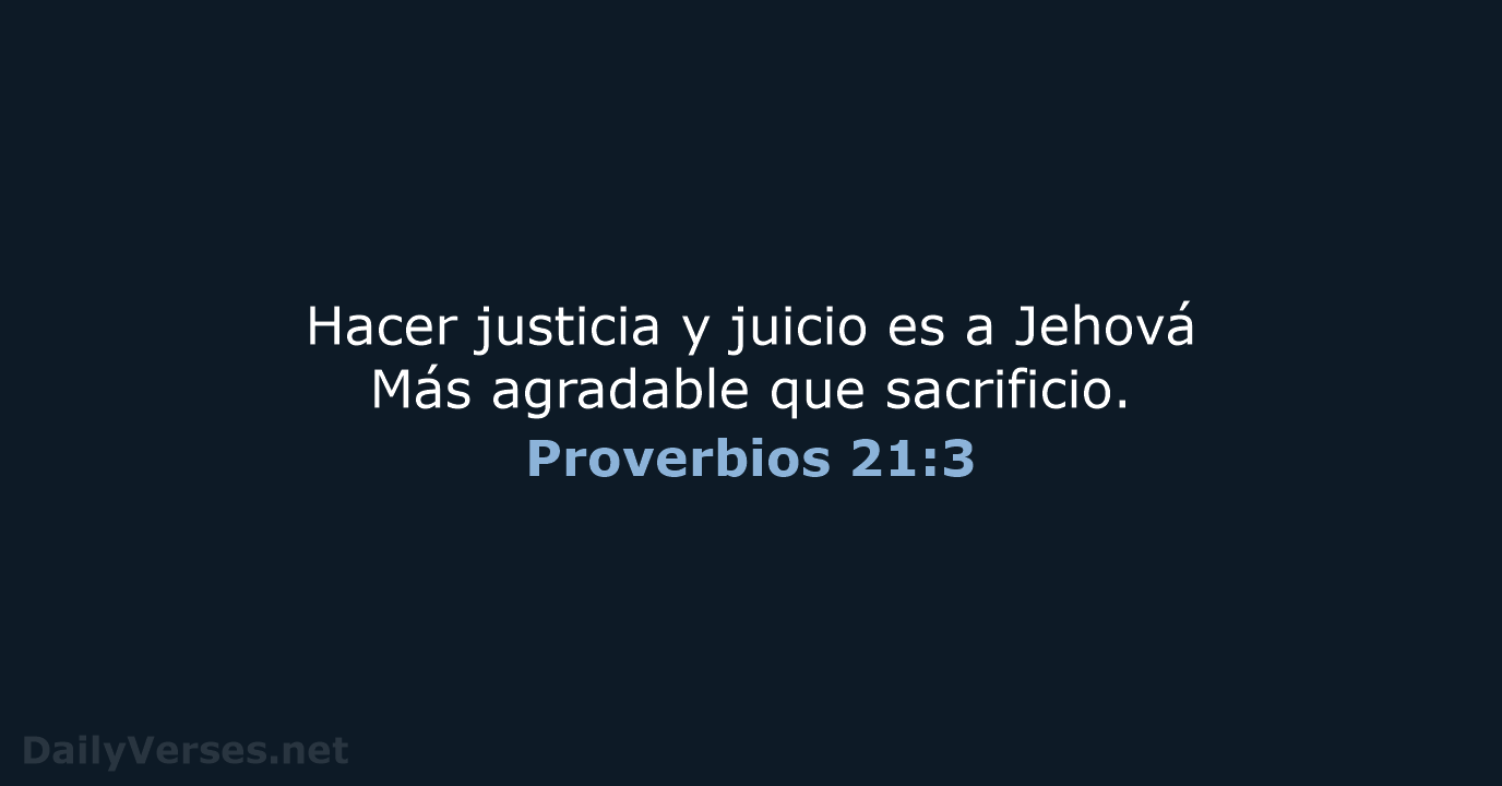 Proverbios 21:3 - RVR60