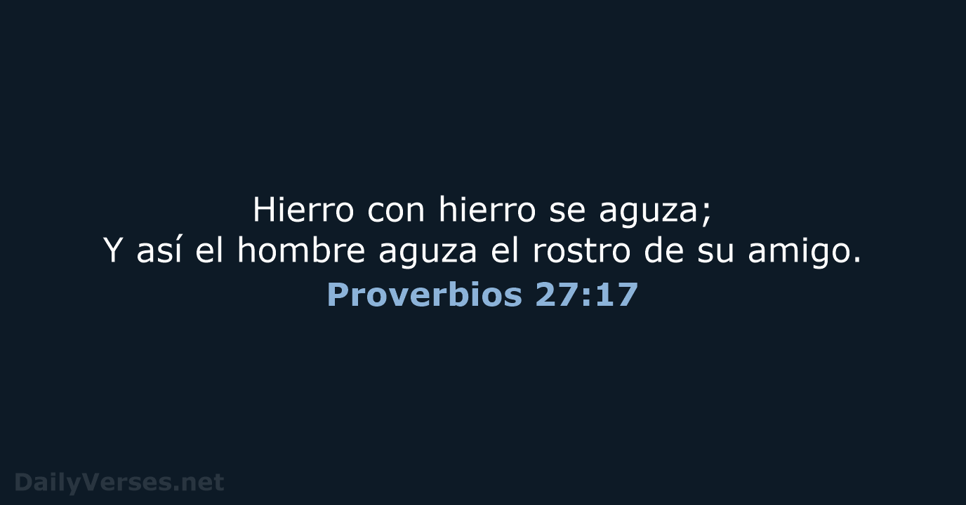 Proverbios 27:17 - RVR60