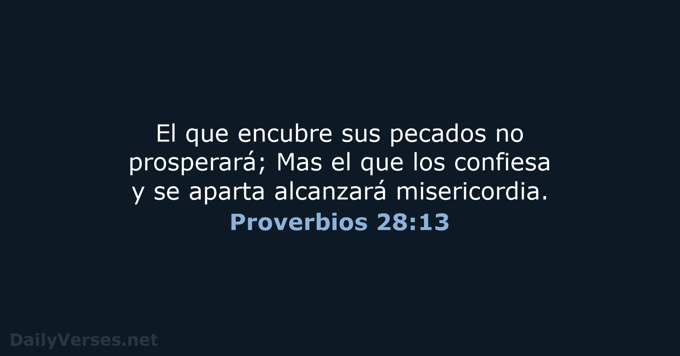 Proverbios 28:13 - RVR60