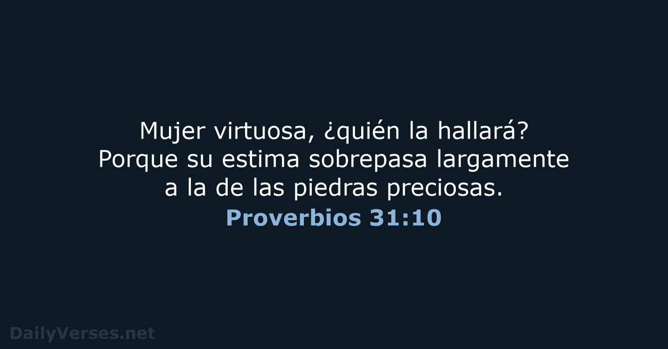 Proverbios 31:10 - RVR60