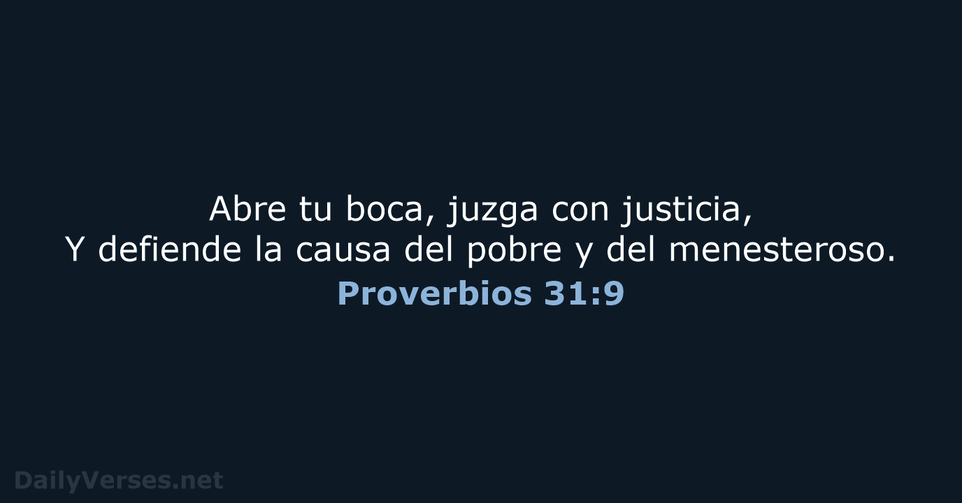 Proverbios 31:9 - RVR60