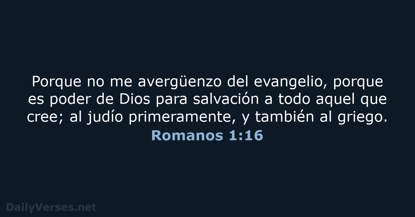 Romanos 1:16 - RVR60