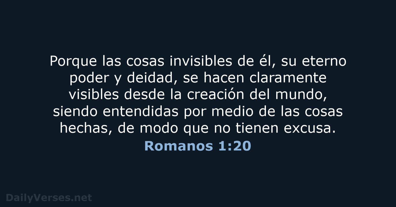 Romanos 1:20 - RVR60