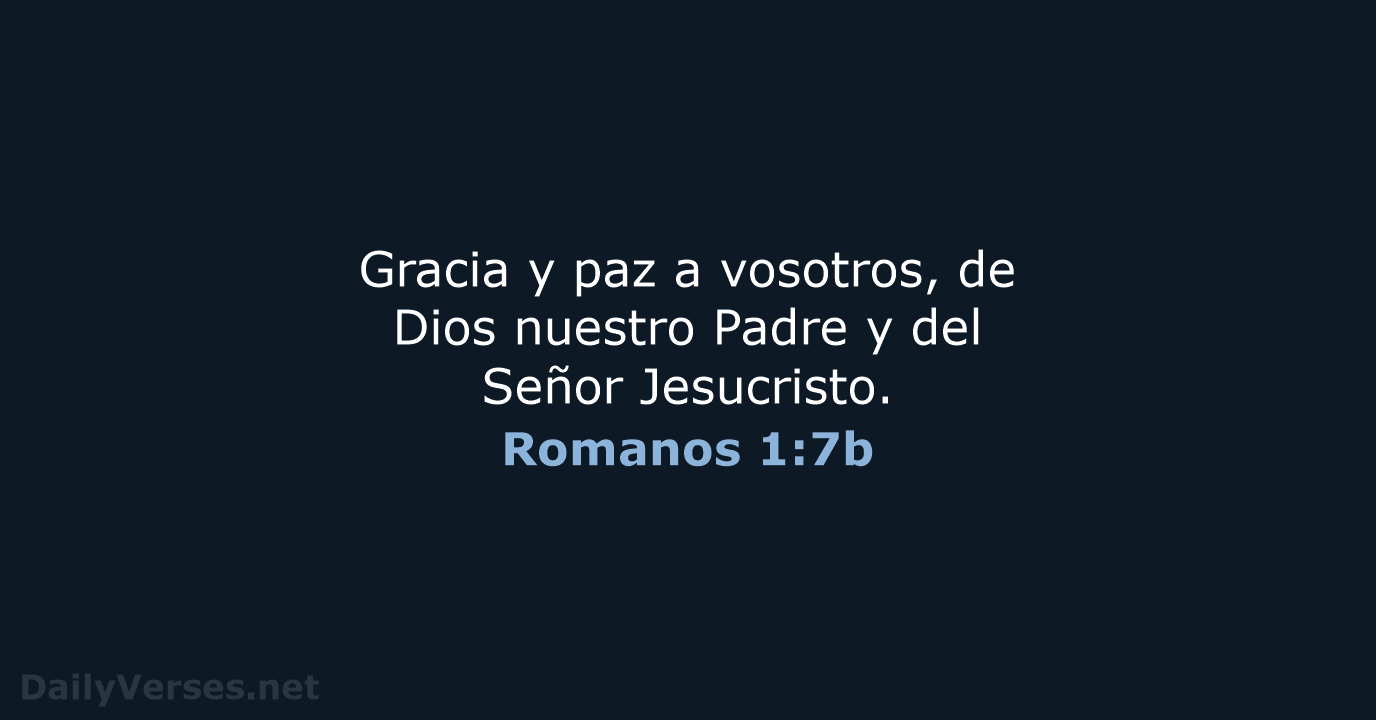 Romanos 1:7b - RVR60