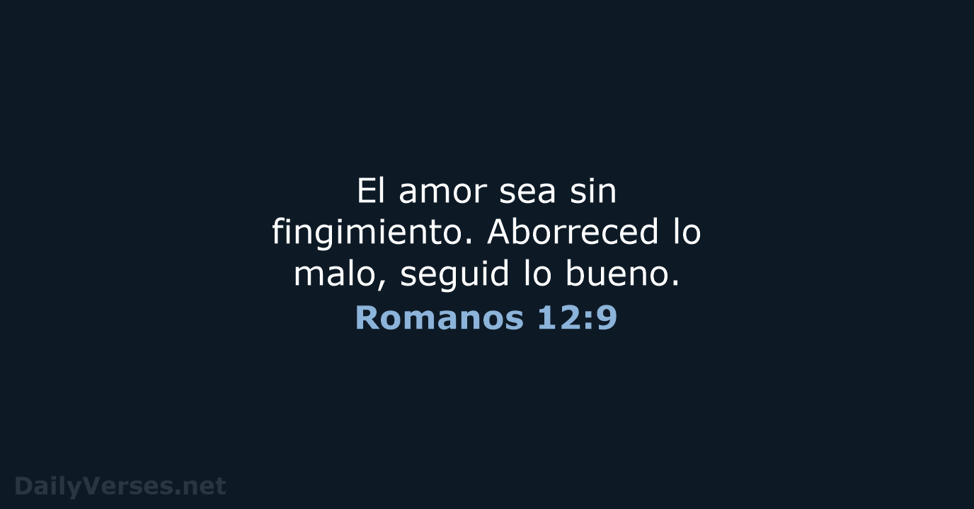 Romanos 12:9 - RVR60