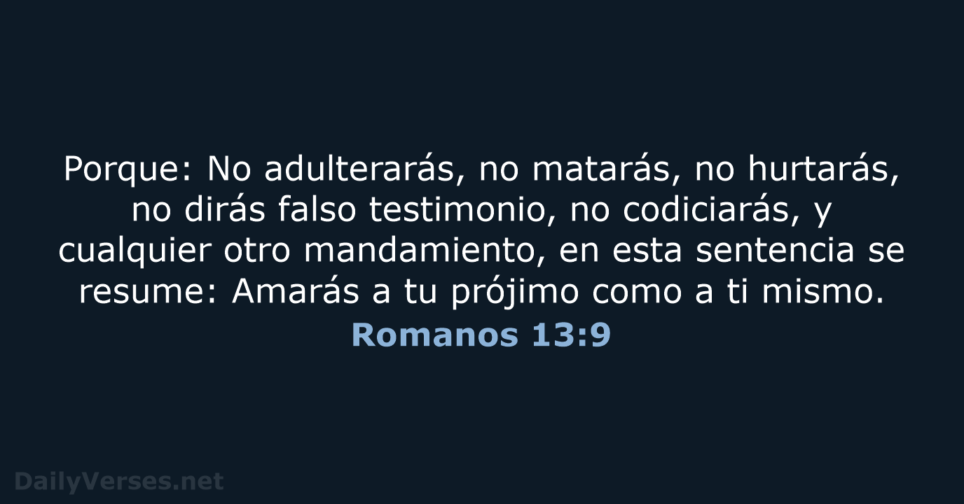 Romanos 13:9 - RVR60