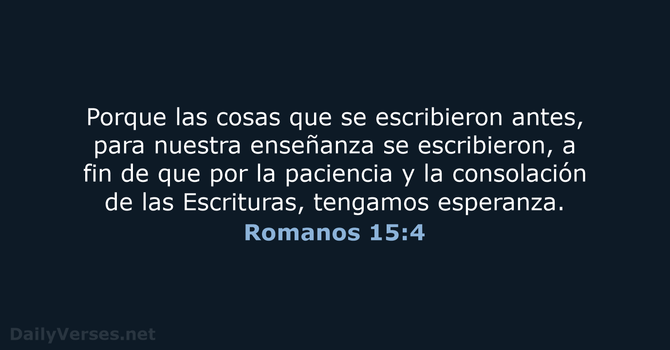 Romanos 15:4 - RVR60