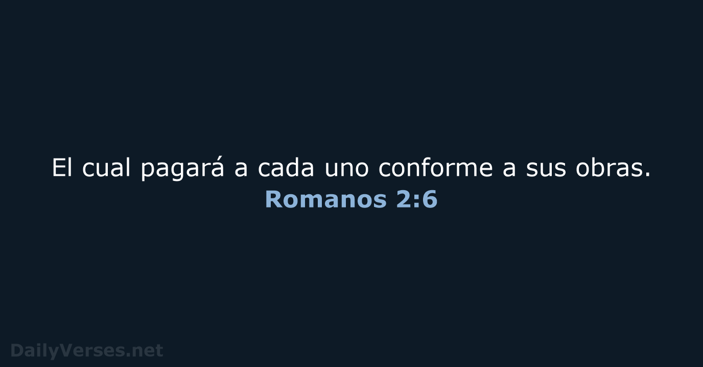 Romanos 2:6 - RVR60