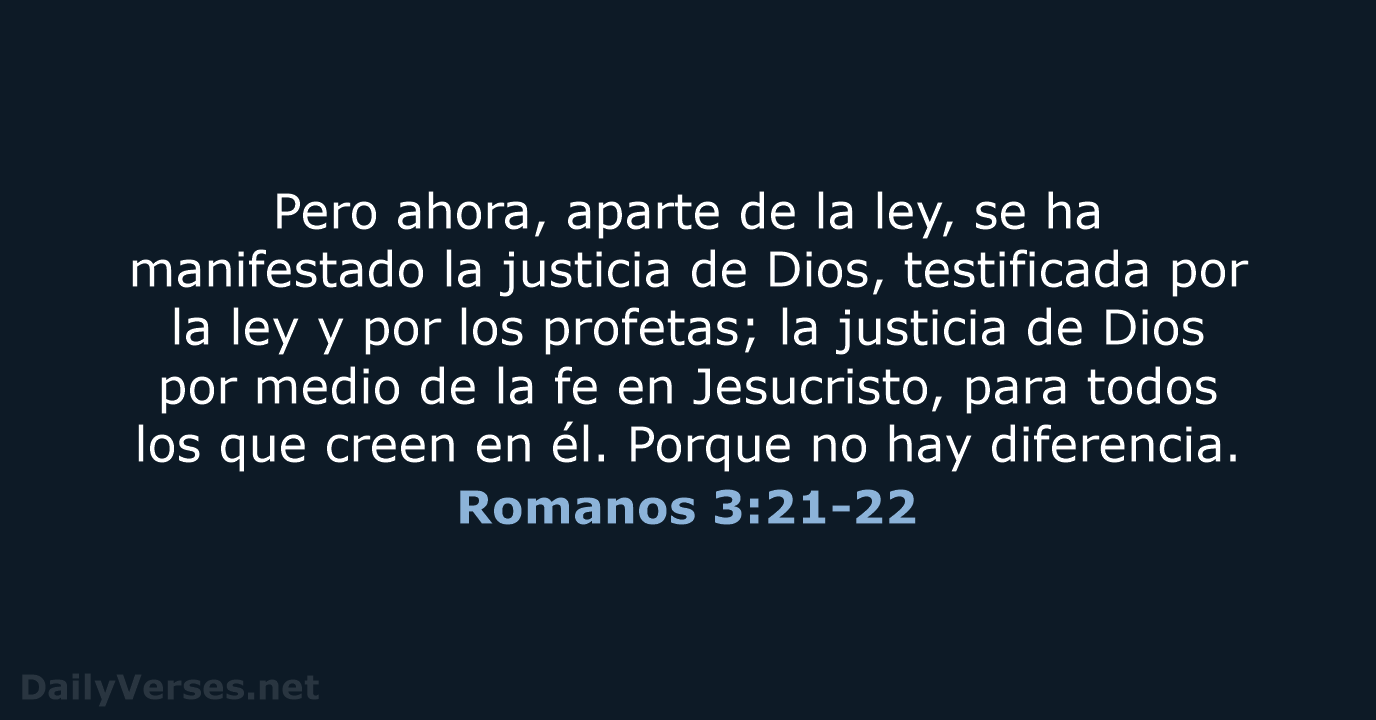 Romanos 3:21-22 - RVR60