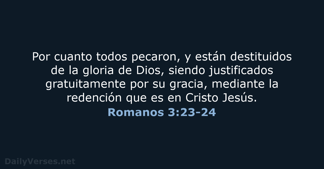 Romanos 3:23-24 - RVR60