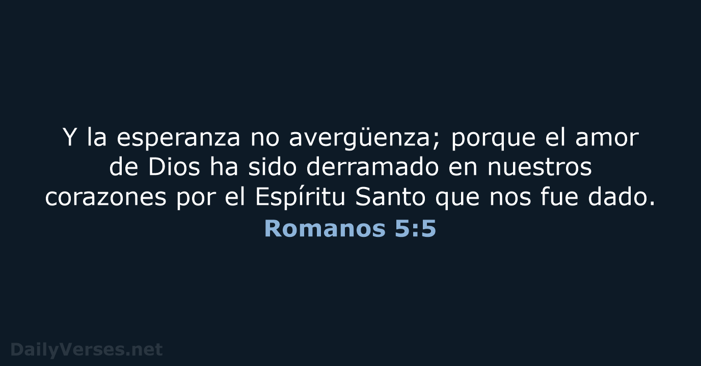 Romanos 5:5 - RVR60