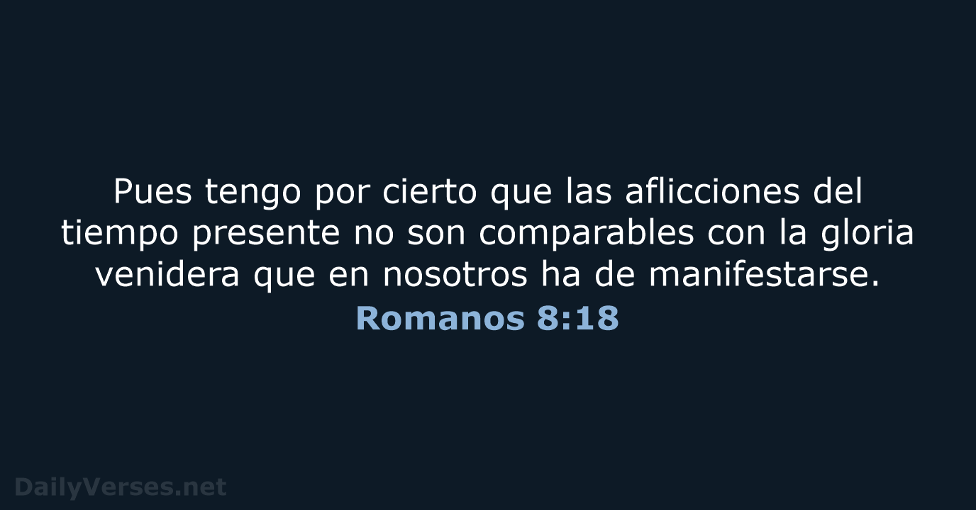 Romanos 8:18 - RVR60