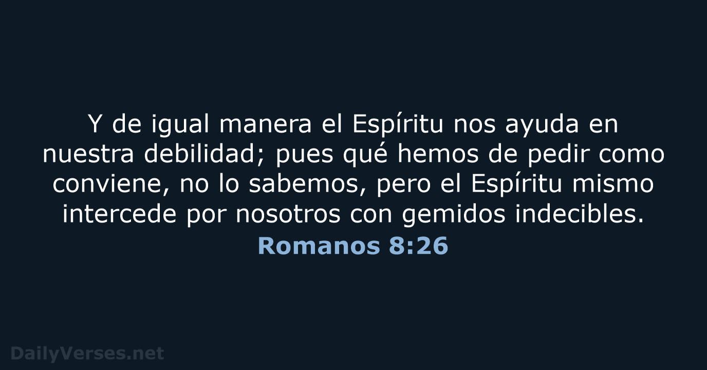 Romanos 8:26 - RVR60