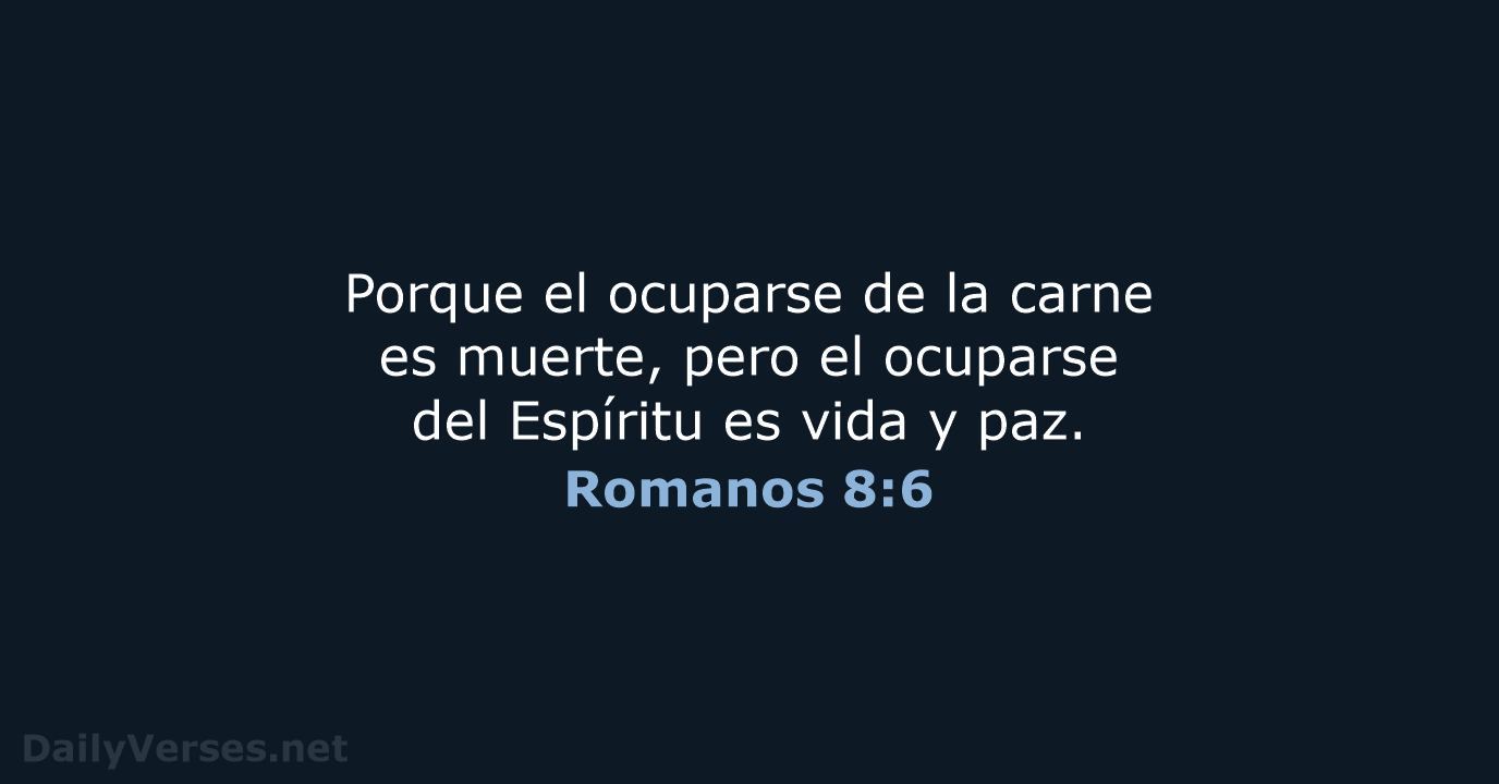 Romanos 8:6 - RVR60