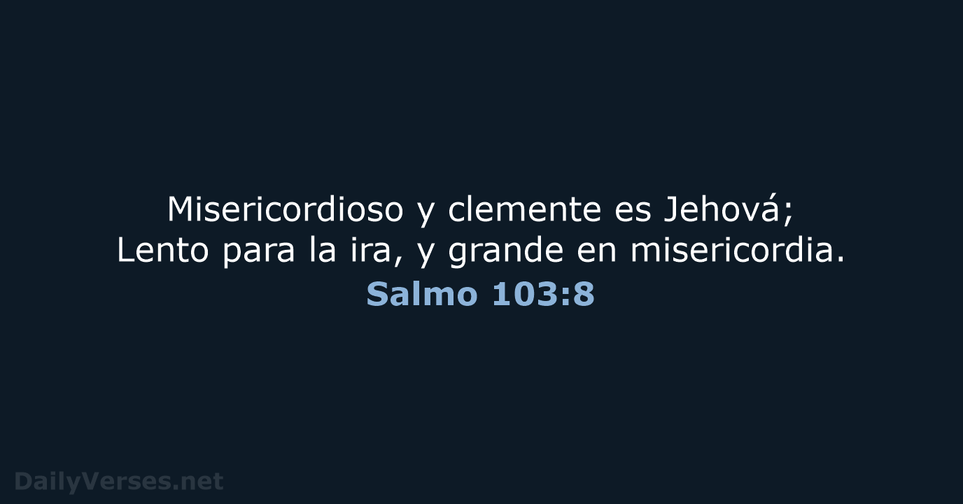 Salmo 103:8 - RVR60