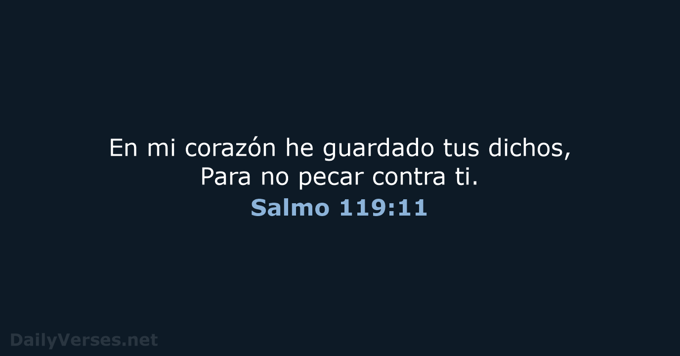 Salmo 119:11 - RVR60