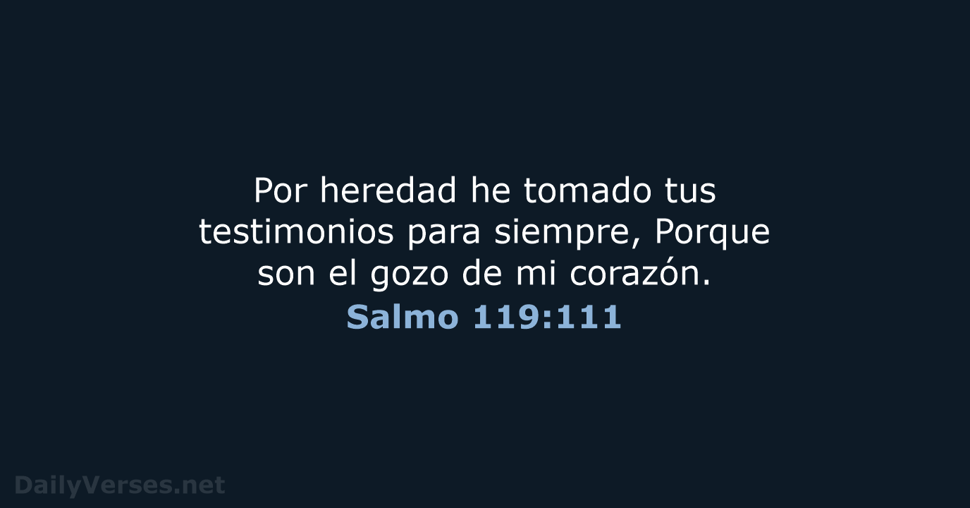 Salmo 119:111 - RVR60