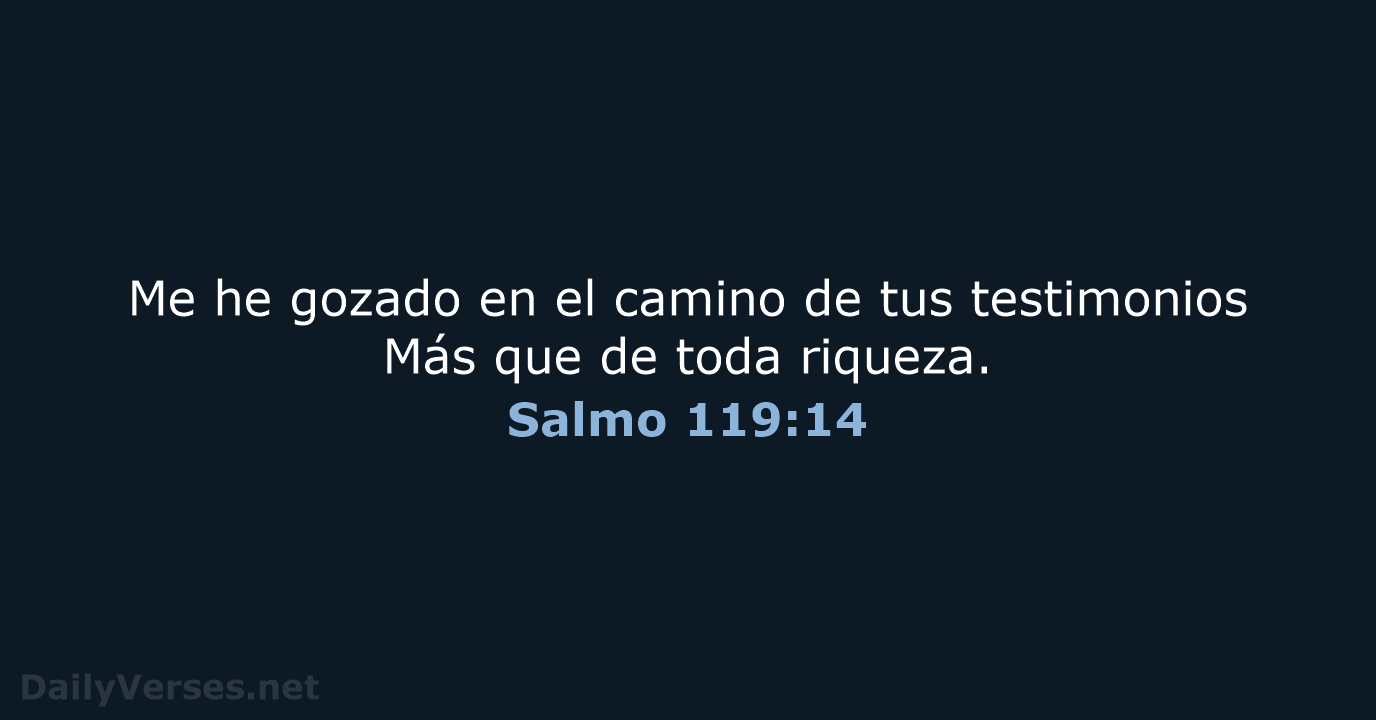 Salmo 119:14 - RVR60