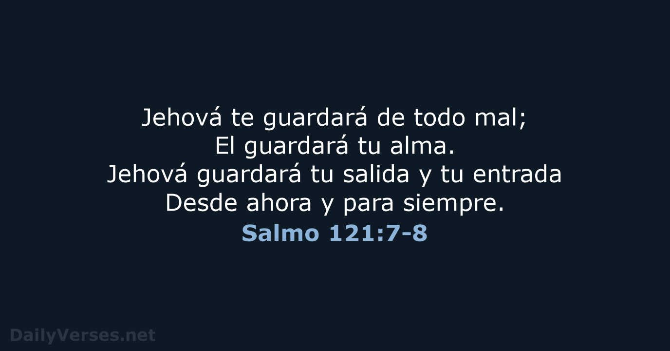 Salmo 121:7-8 - RVR60