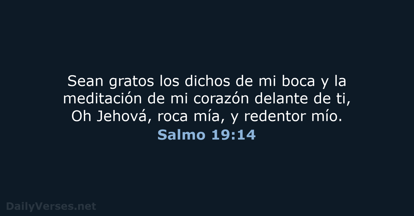 Salmo 19:14 - RVR60