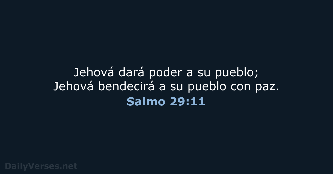 Salmo 29:11 - RVR60