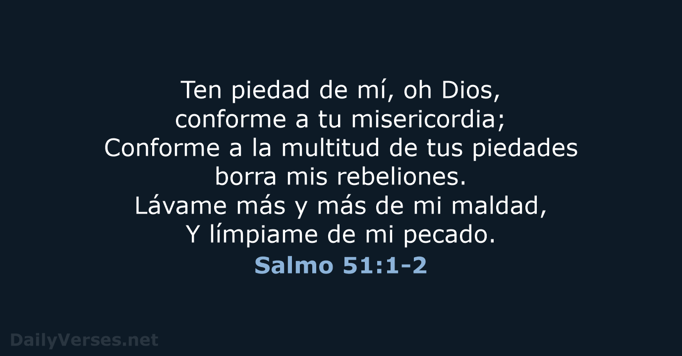 Salmo 51:1-2 - RVR60