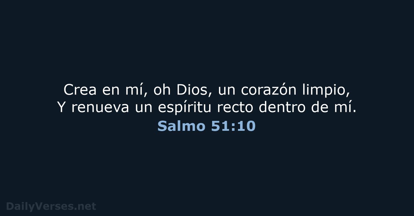 Salmo 51:10 - RVR60
