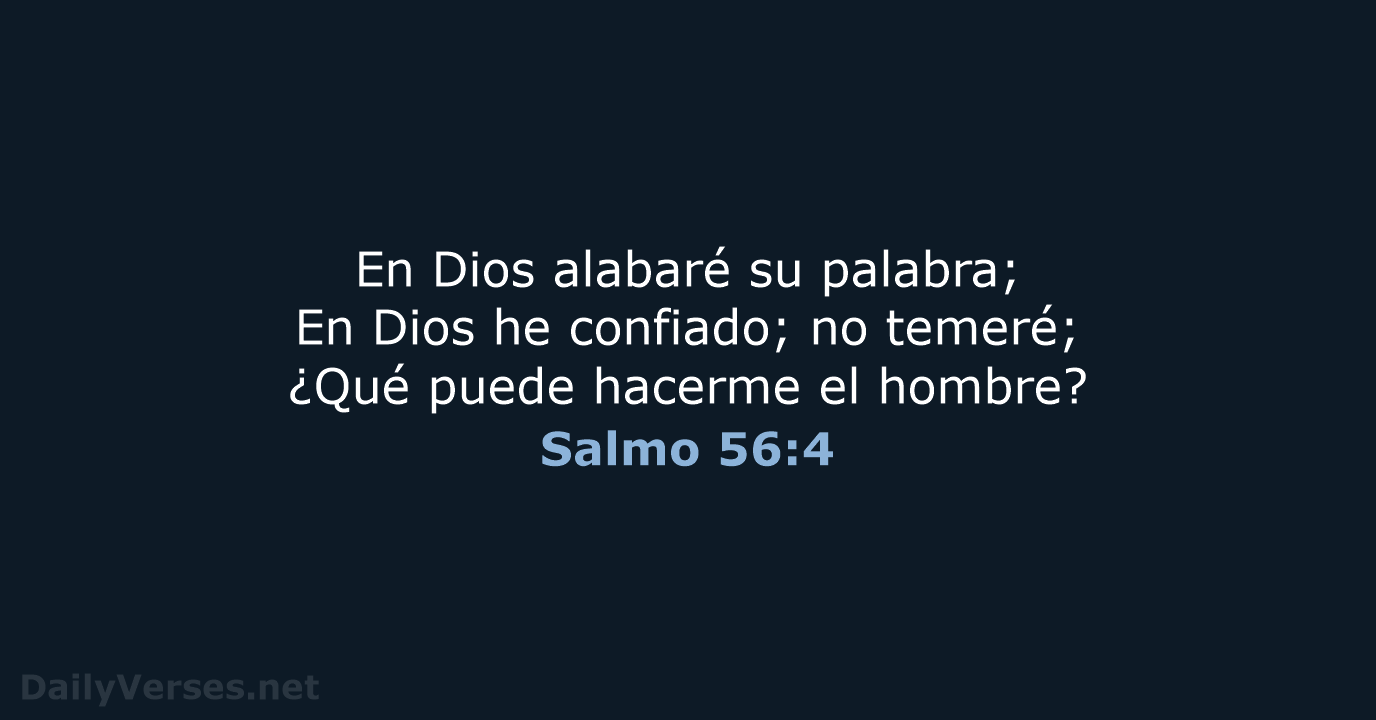 Salmo 56:4 - RVR60