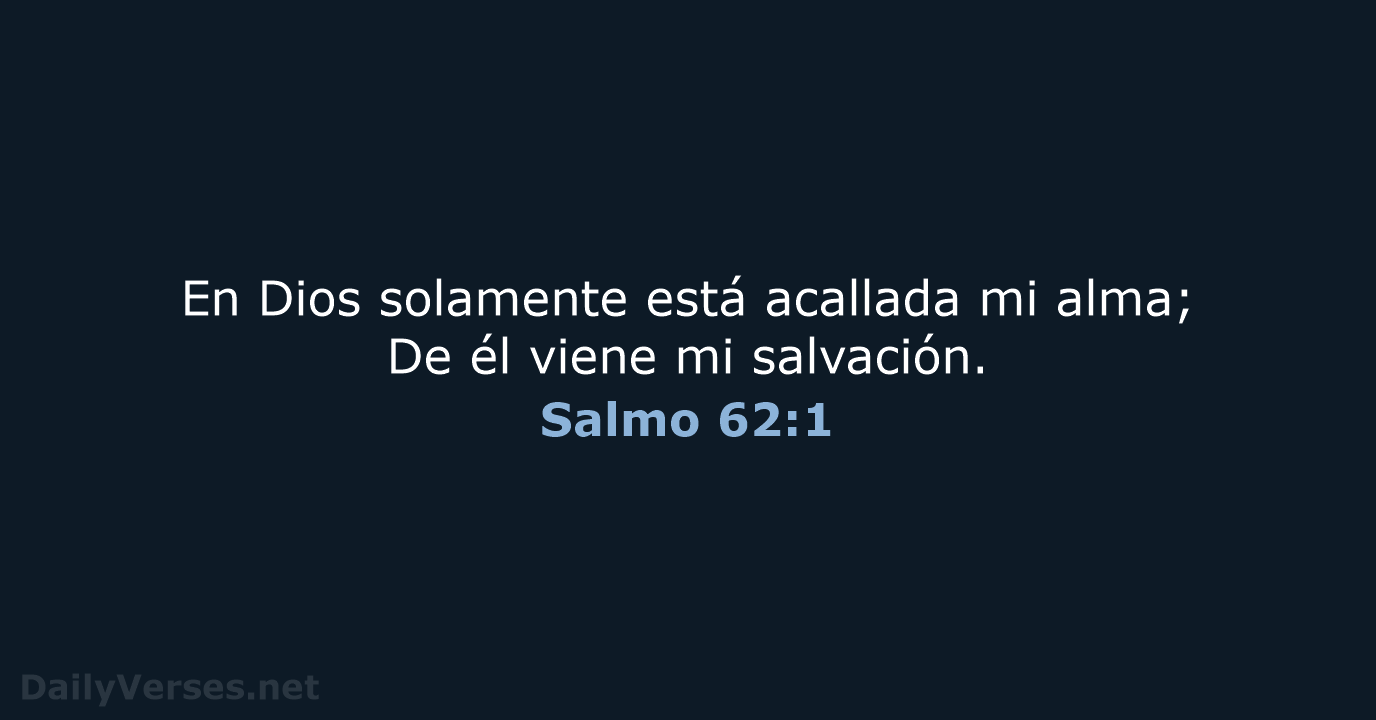 Salmo 62:1 - RVR60