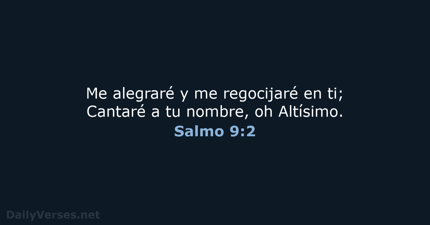 Salmo 9:2 - RVR60