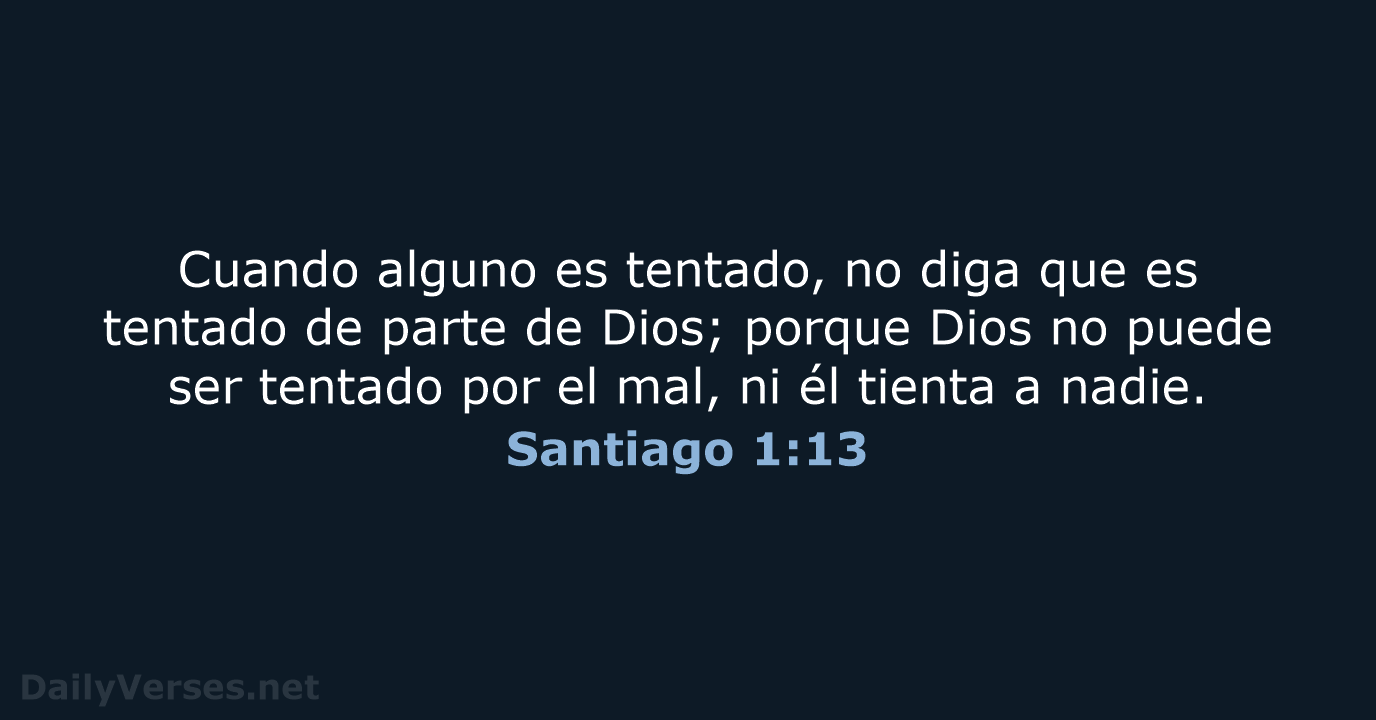 Santiago 1:13 - RVR60