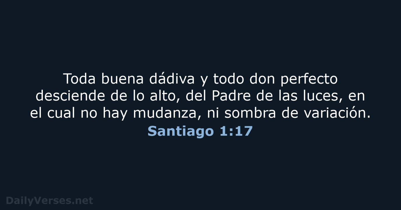 Santiago 1:17 - RVR60