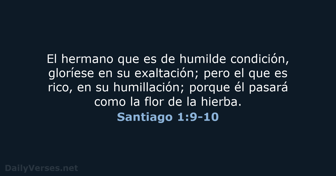 Santiago 1:9-10 - RVR60
