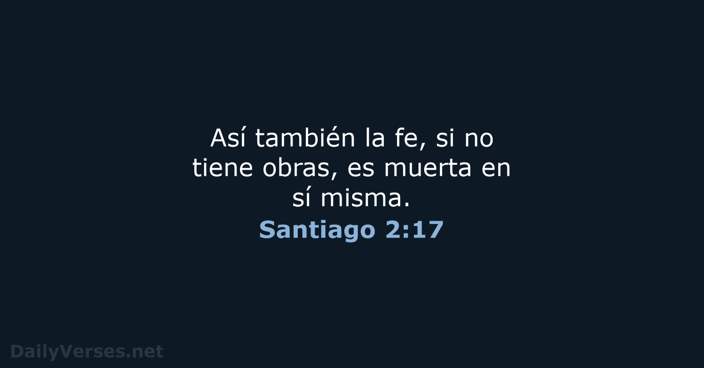 Santiago 2:17 - RVR60