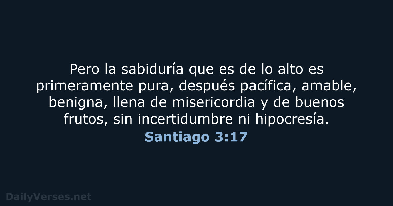 Santiago 3:17 - RVR60