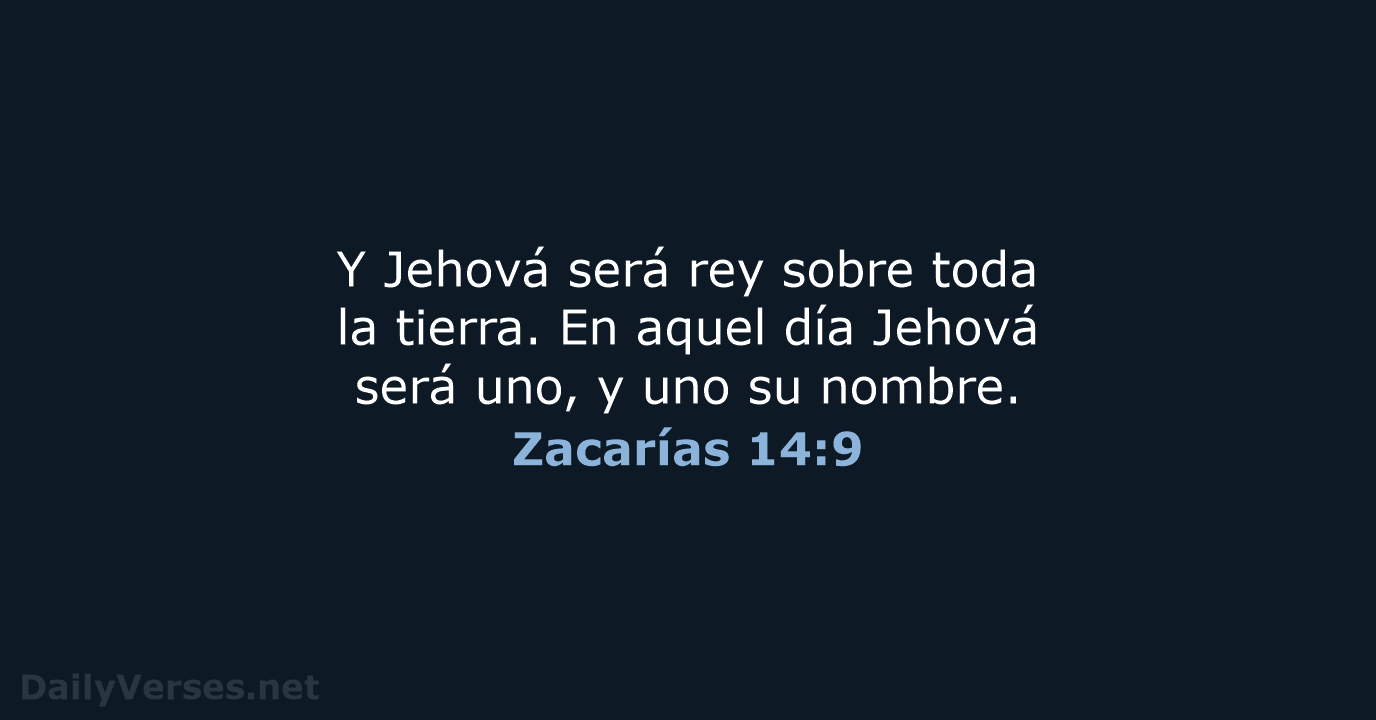 Zacarías 14:9 - RVR60