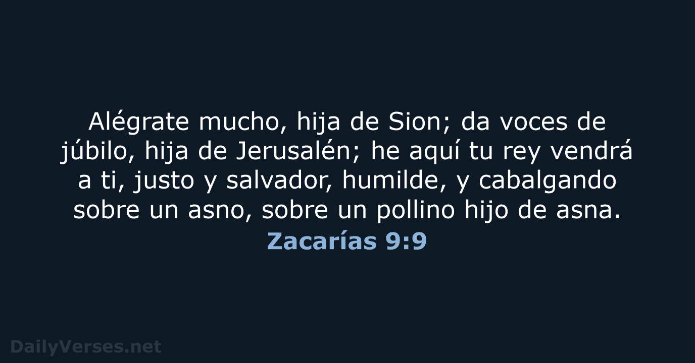 Zacarías 9:9 - RVR60
