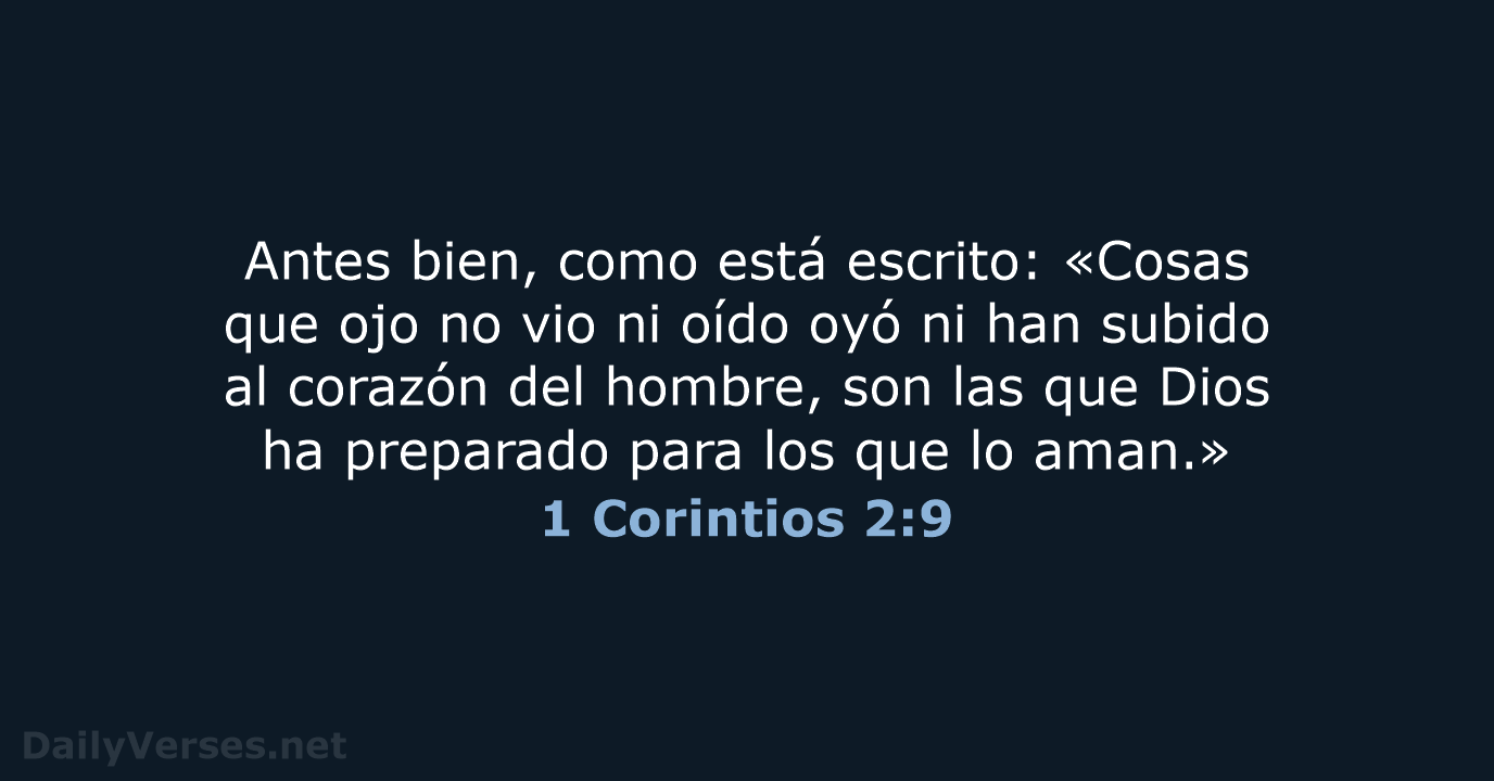 1 Corintios 2:9 - RVR95