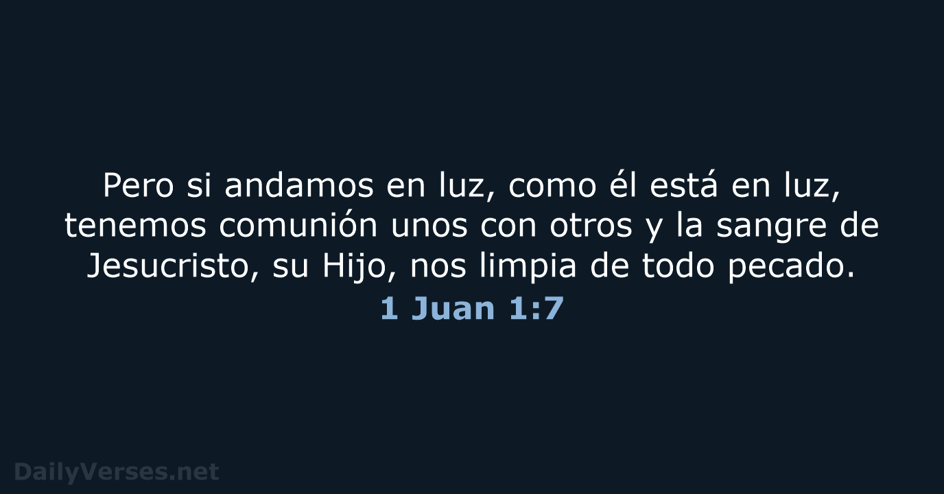 1 Juan 1:7 - RVR95