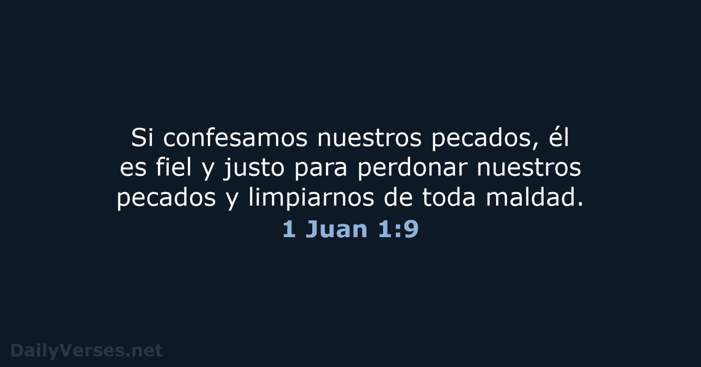 1 Juan 1:9 - RVR95