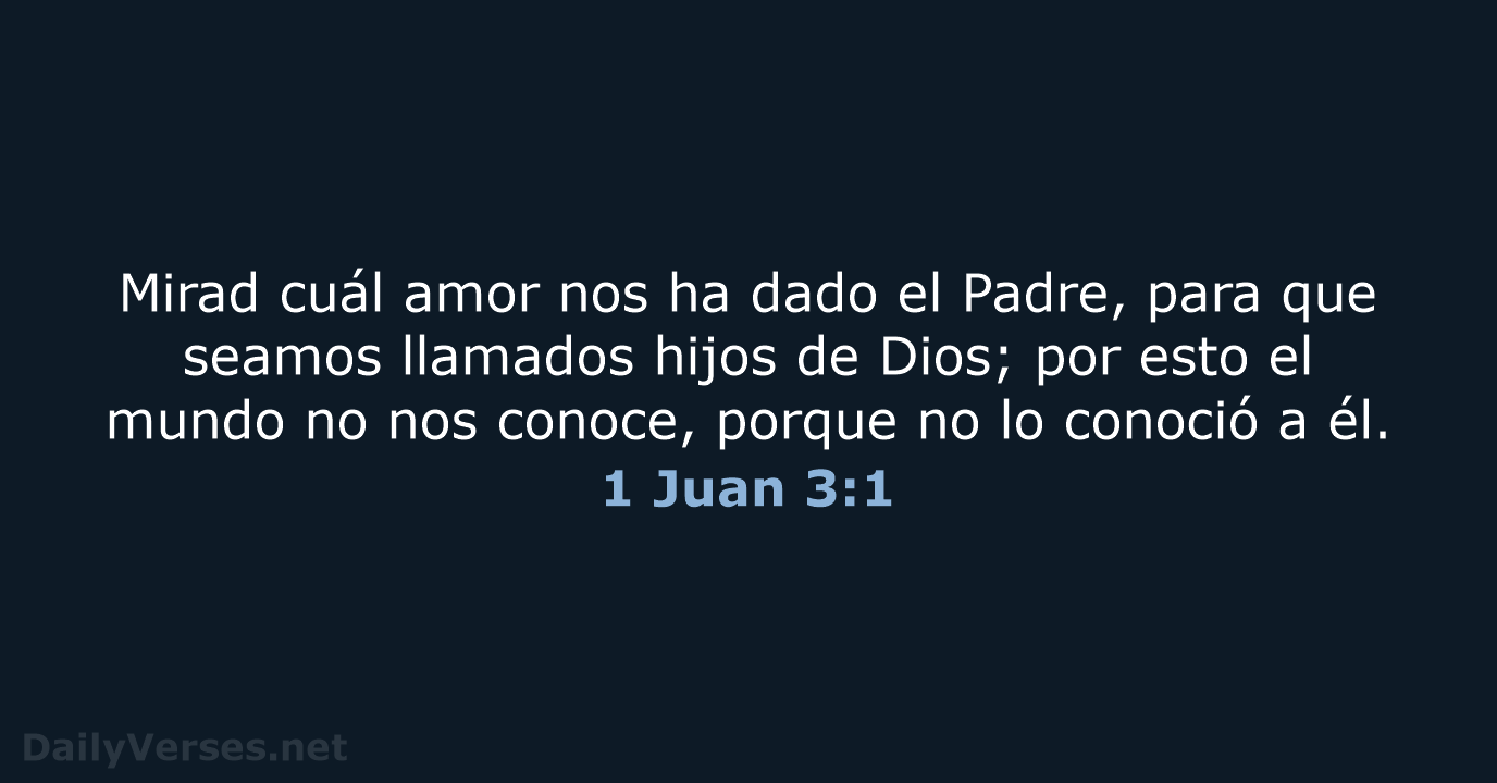 1 Juan 3:1 - RVR95