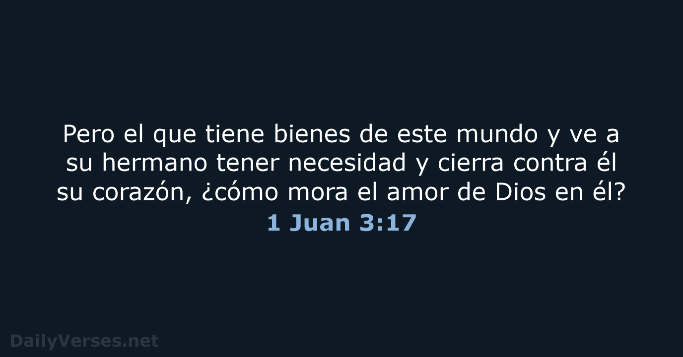 1 Juan 3:17 - RVR95