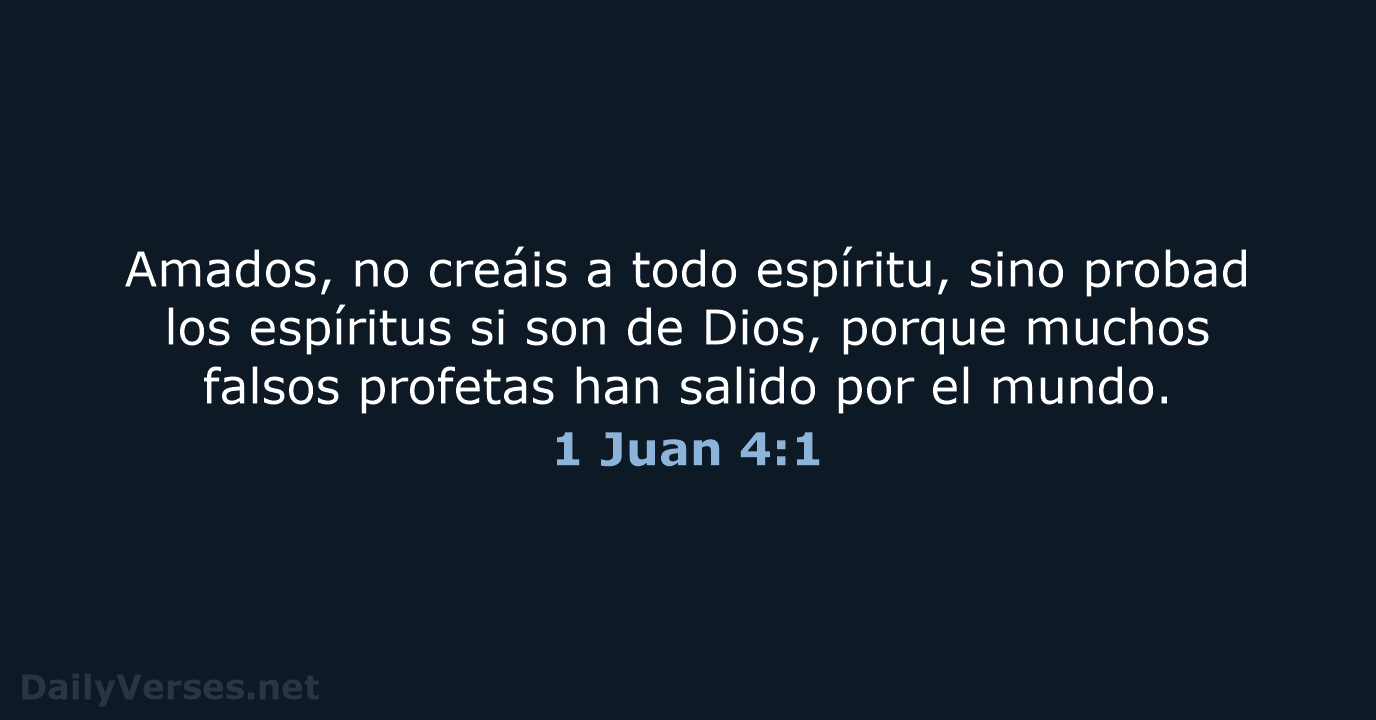 1 Juan 4:1 - RVR95