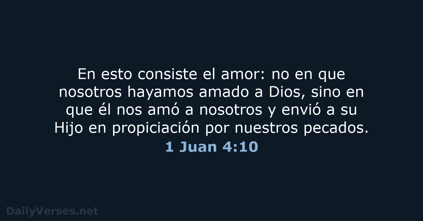 1 Juan 4:10 - RVR95