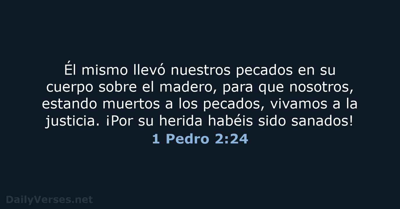 1 Pedro 2:24 - RVR95