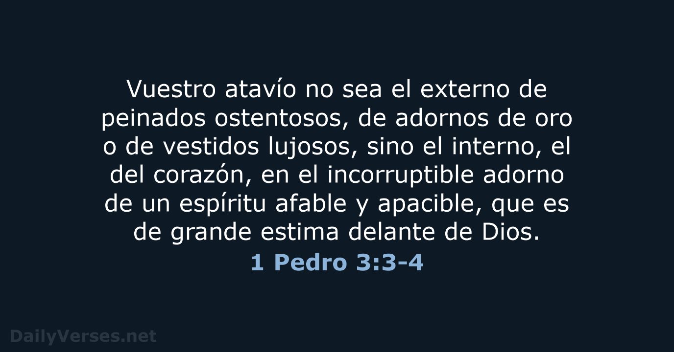 1 Pedro 3:3-4 - RVR95