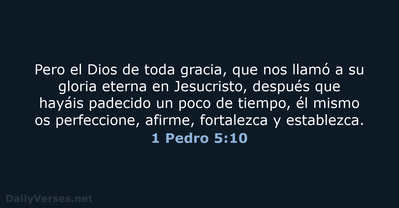 1 Pedro 5:10 - RVR95