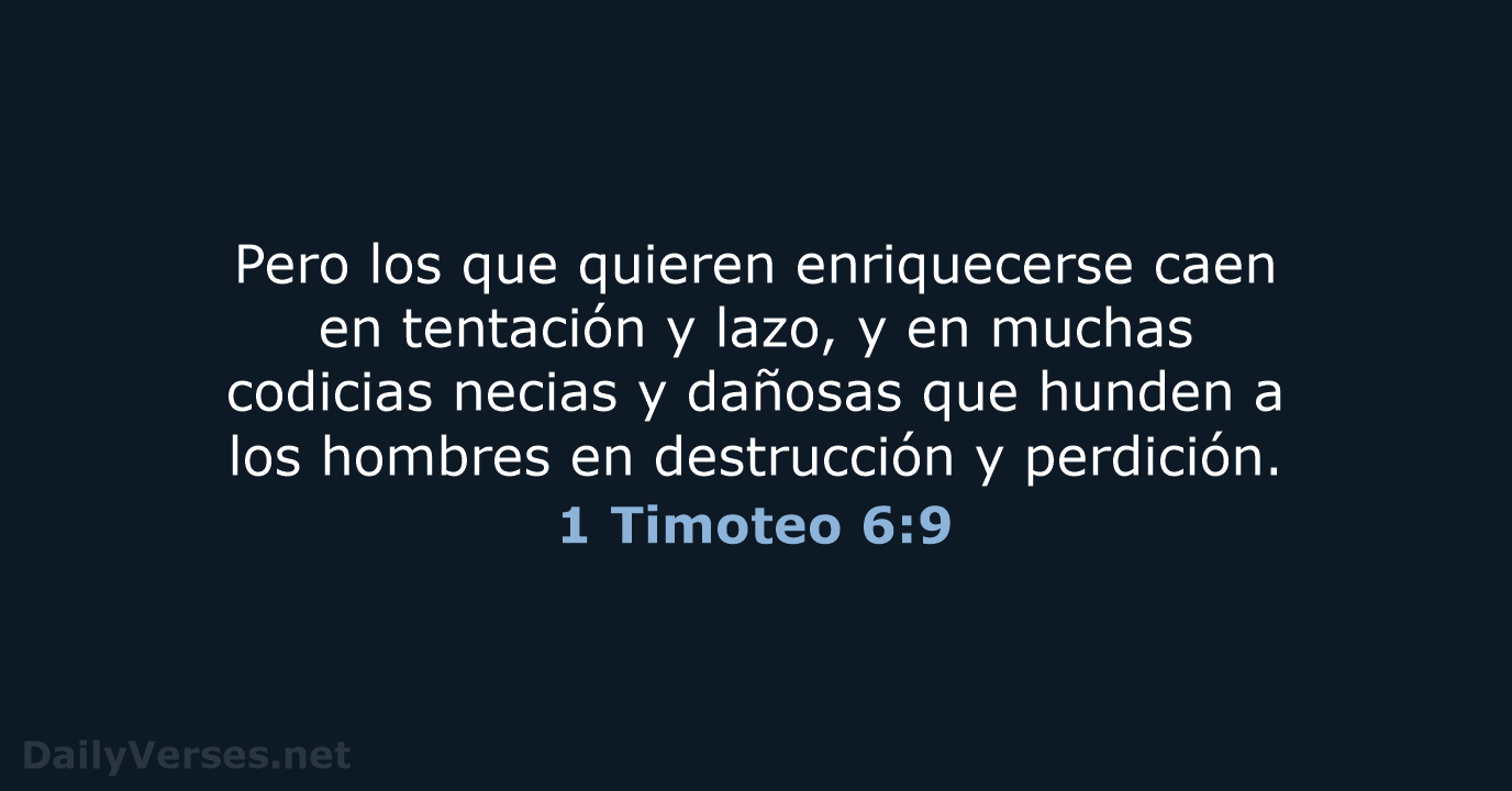 1 Timoteo 6:9 - RVR95