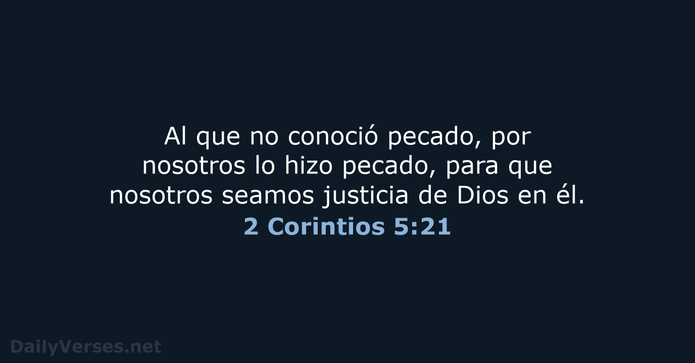 2 Corintios 5:21 - RVR95